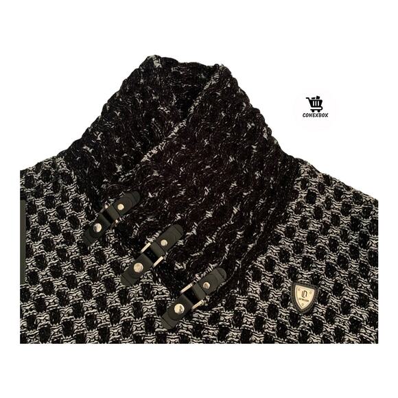 Leif Nelson Mens Size 3XL Knitted Slim Fit Ecru Adult Pullover Sweater Brand New - Picture 4 of 11